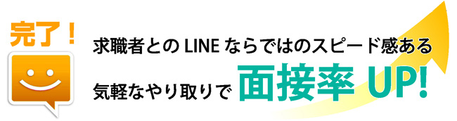 LINEバイトで面接率UP！